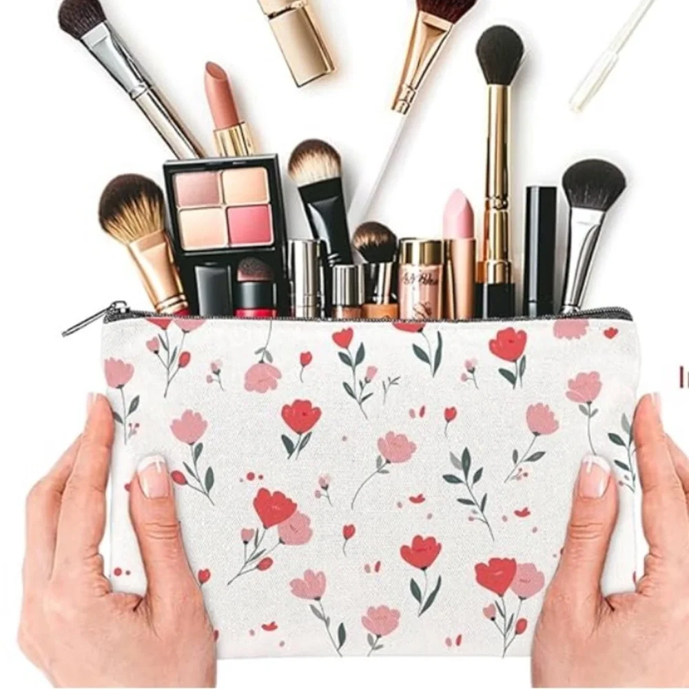 Floral Print Canvas Bag